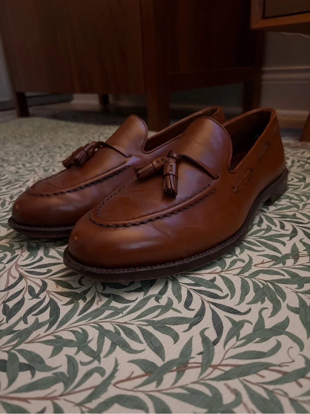 Classic Men's Tassel Slip-On Loafers in Brown